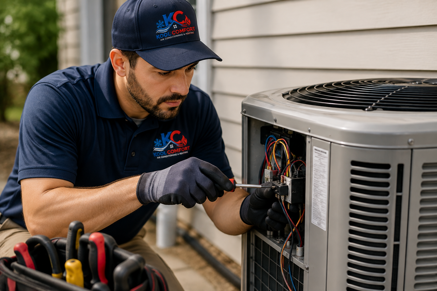 AC Repair performed by a licensed Kool Comfort technician