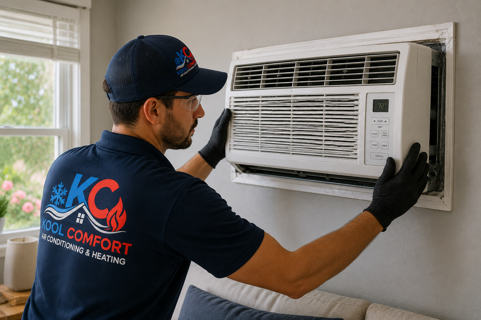 AC Replacement performed by a licensed Kool Comfort technician